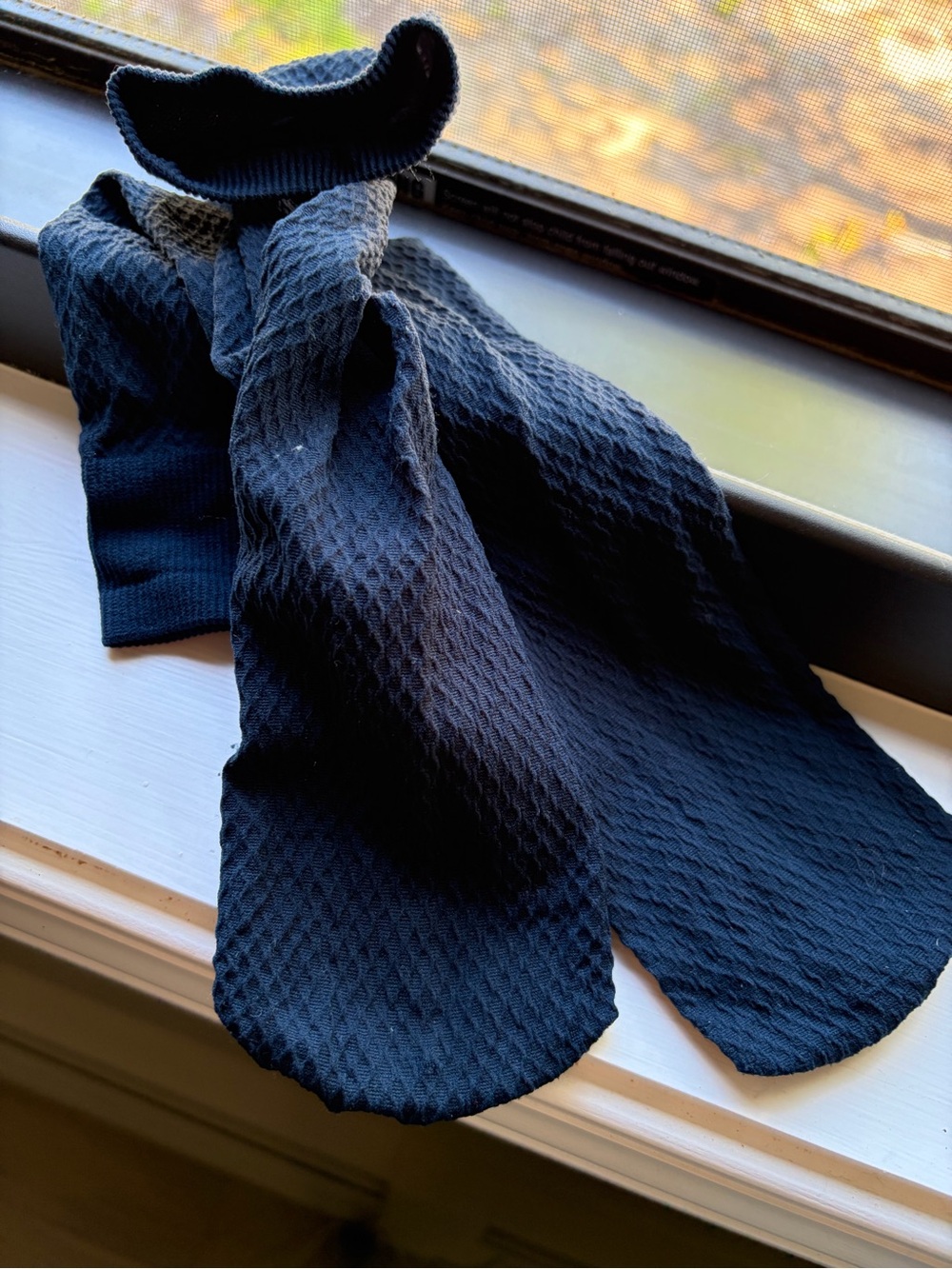 Navy Blue Knee-High Trouser Socks - Pair